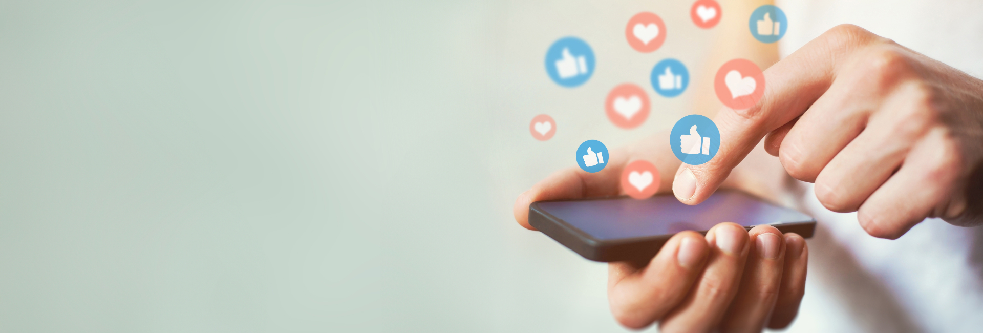 Giving Likes On Phone 1920X650